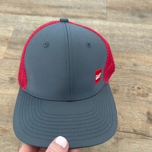 Gray and Red GAF Men's Cap
